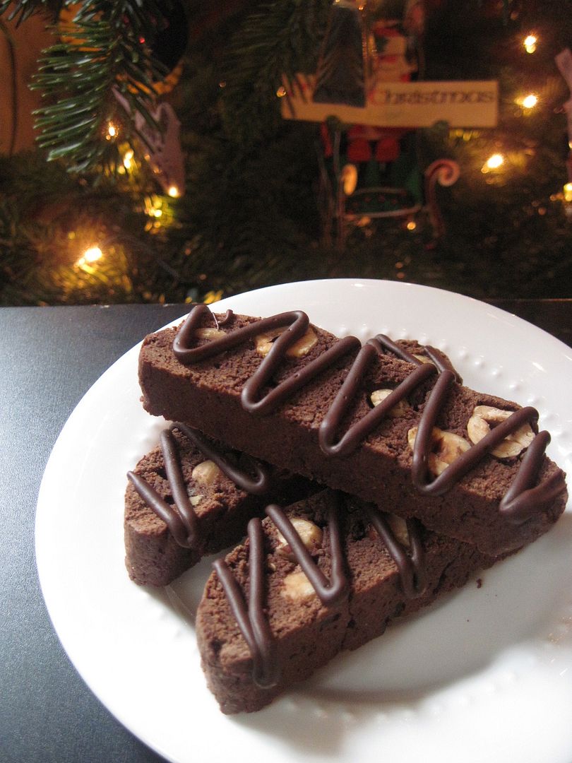Chocolate Hazelnut Sourdough Biscotti with Orange and Cinnamon